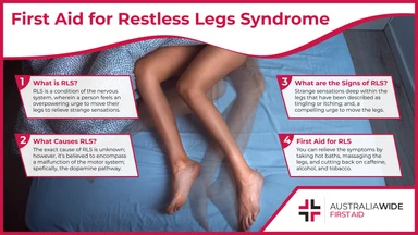 Woman with Restless Legs Syndrome 